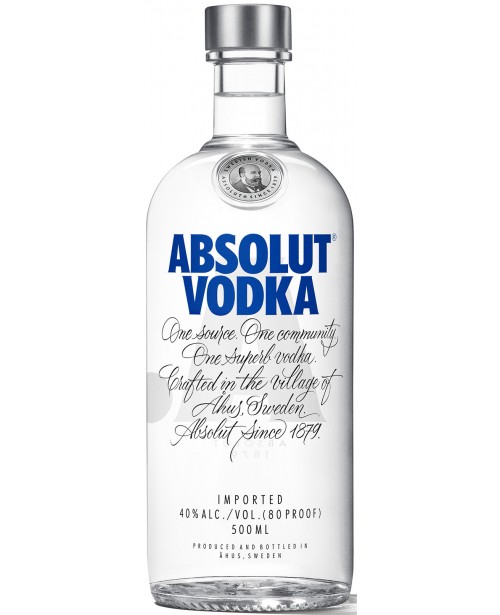 Absolut Blue 0.5L Top Absolut Blue 0.5L Top